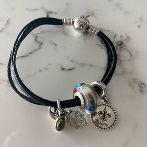 Pandora bracelet with charms